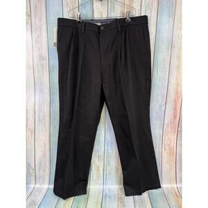 Dockers Signature Khaki NEW Black Chino Pants 38/29 Lux Cotton Stretch Grippers